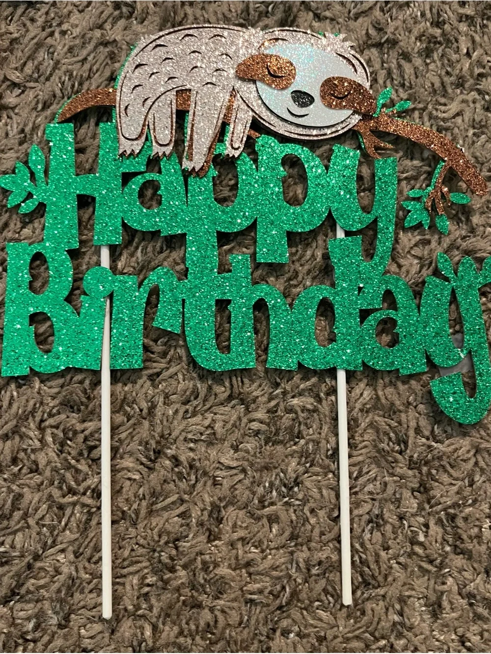 Happy Birthday Sloth decoration Lot